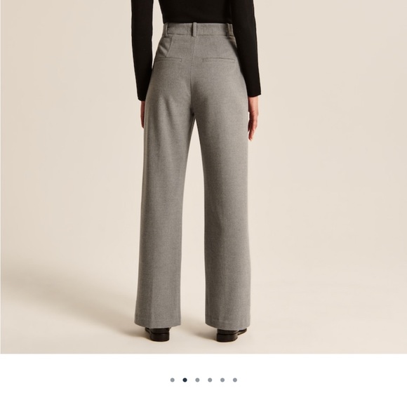 Tailored Brushed Suiting Wide Leg Pant - Picture 3 of 8